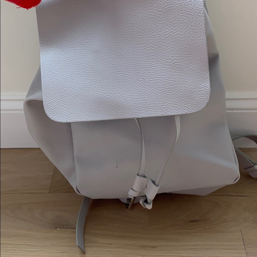 Zara Gray Drawstring Backpack